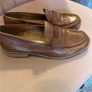 Madewell Chestnut Leather Loafers